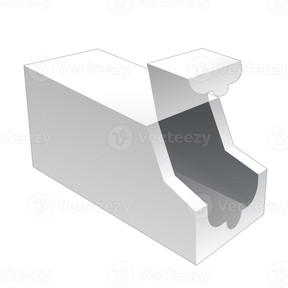 3D packaging box mockup png
