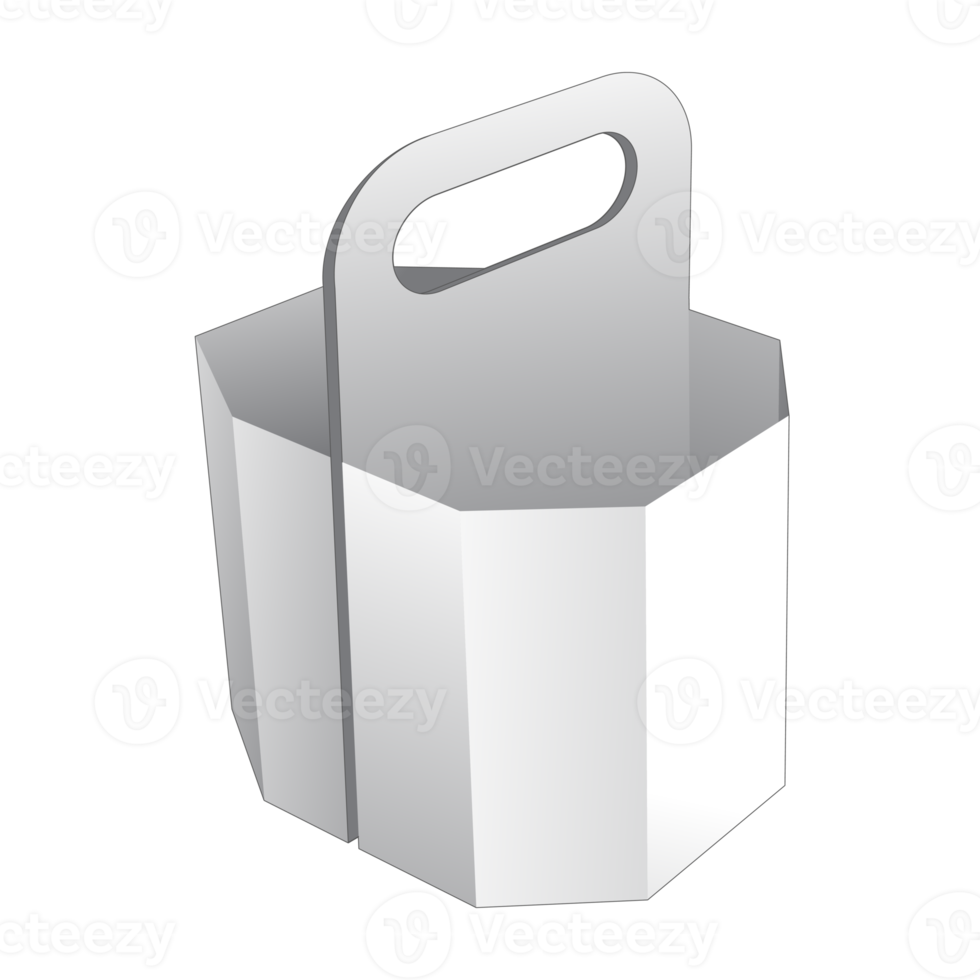 3D packaging box mockup png