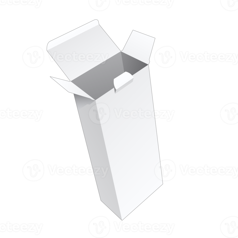 3D packaging box mockup png