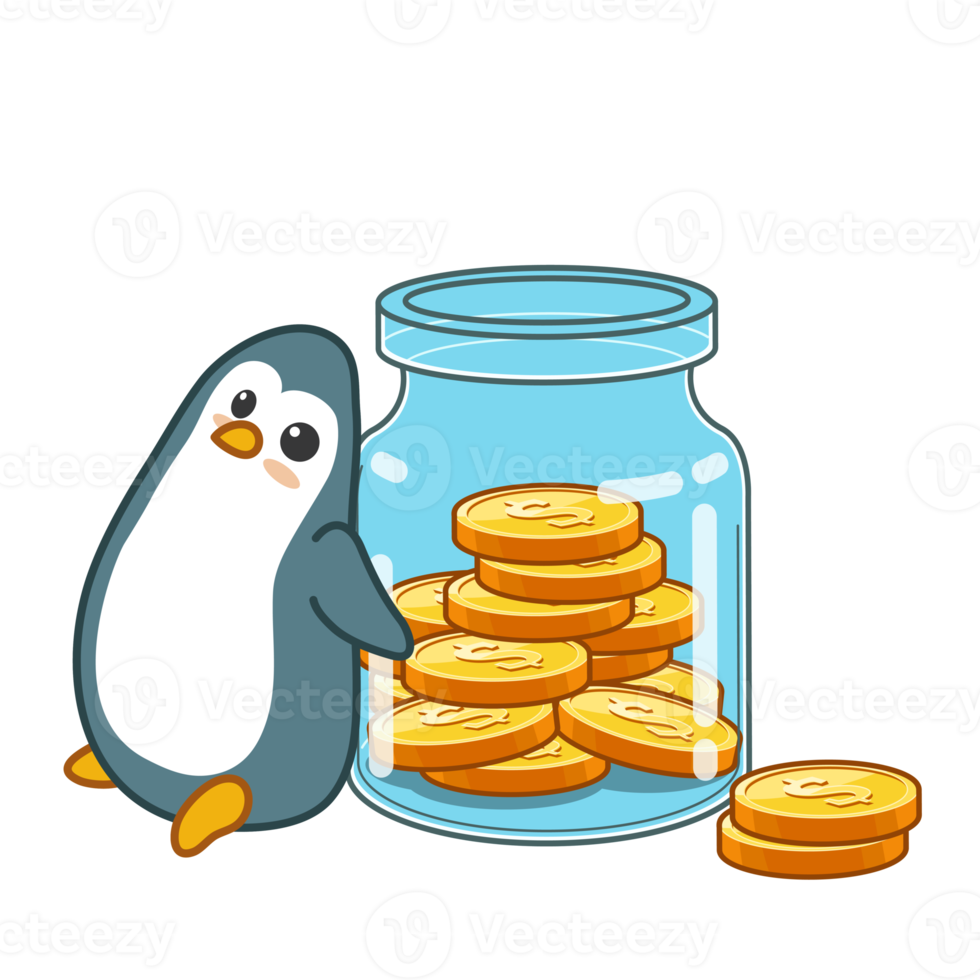 Pinguin-Charakter-Cartoon png