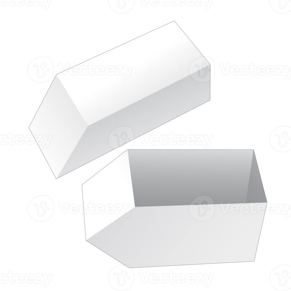 3D-Verpackungsbox-Modell png