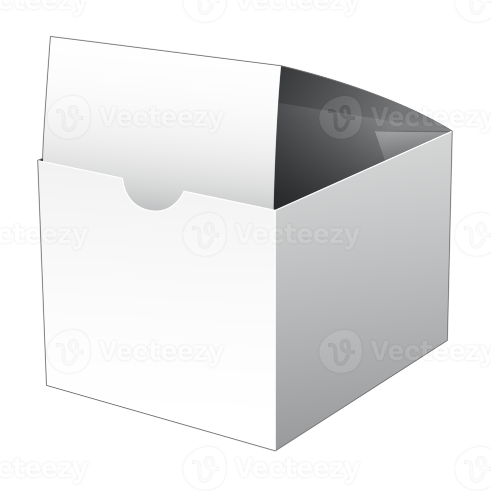 maqueta de caja de embalaje 3d png