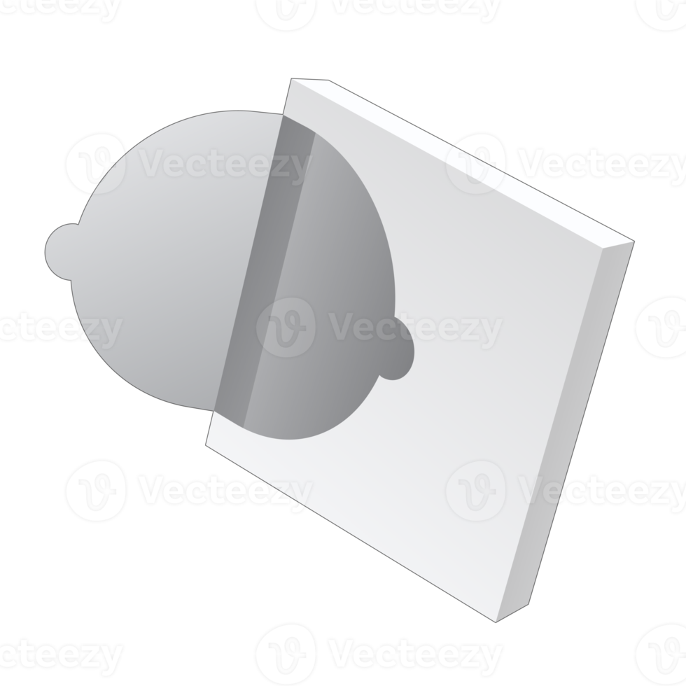 3D packaging box mockup png