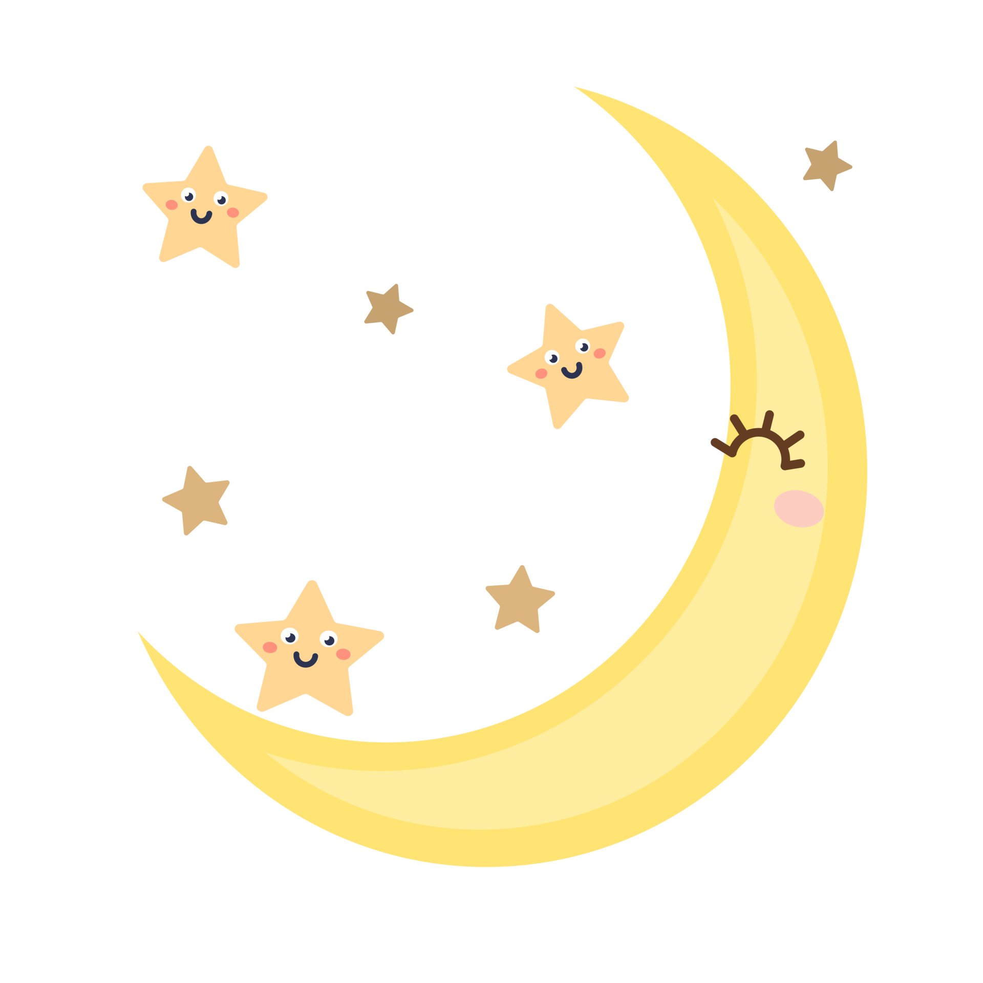 Free moon cartoon in flat style 8481419 PNG with Transparent Background