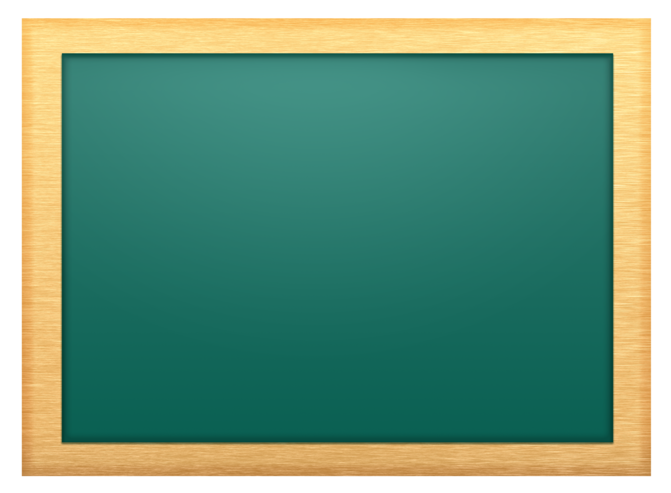 Chalkboard wood frame for education png