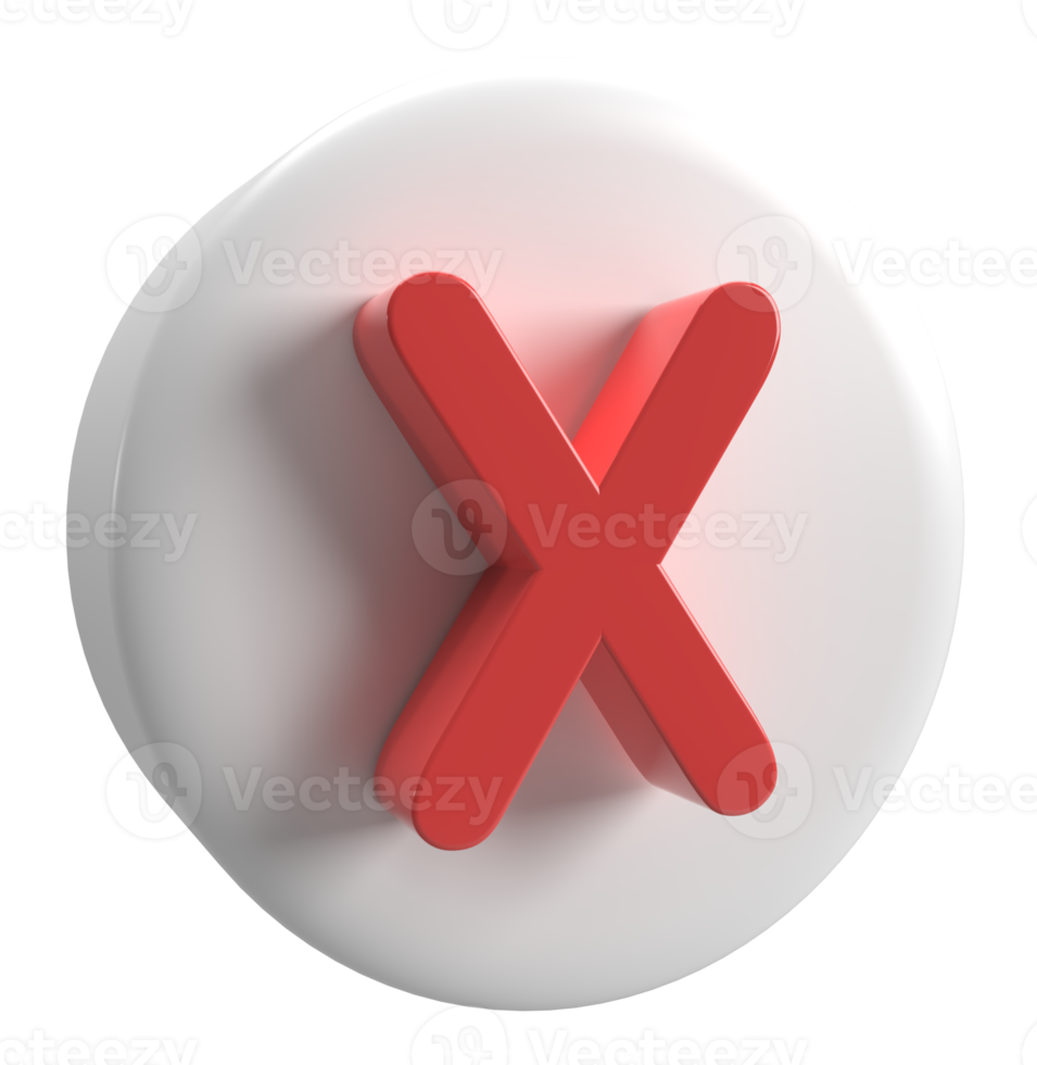 renderização 3d do ícone da marca da cruz vermelha png