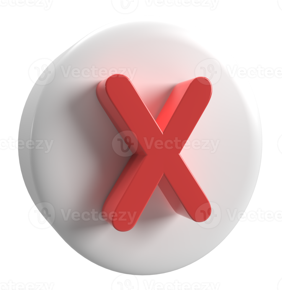 rotes Kreuz Symbol 3d rendern png