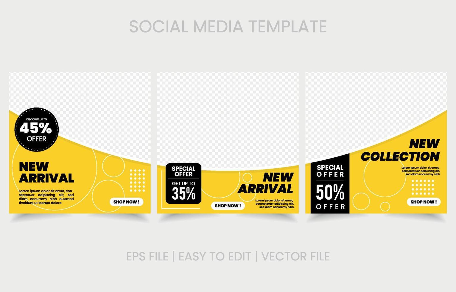 sale promo banner set vector design