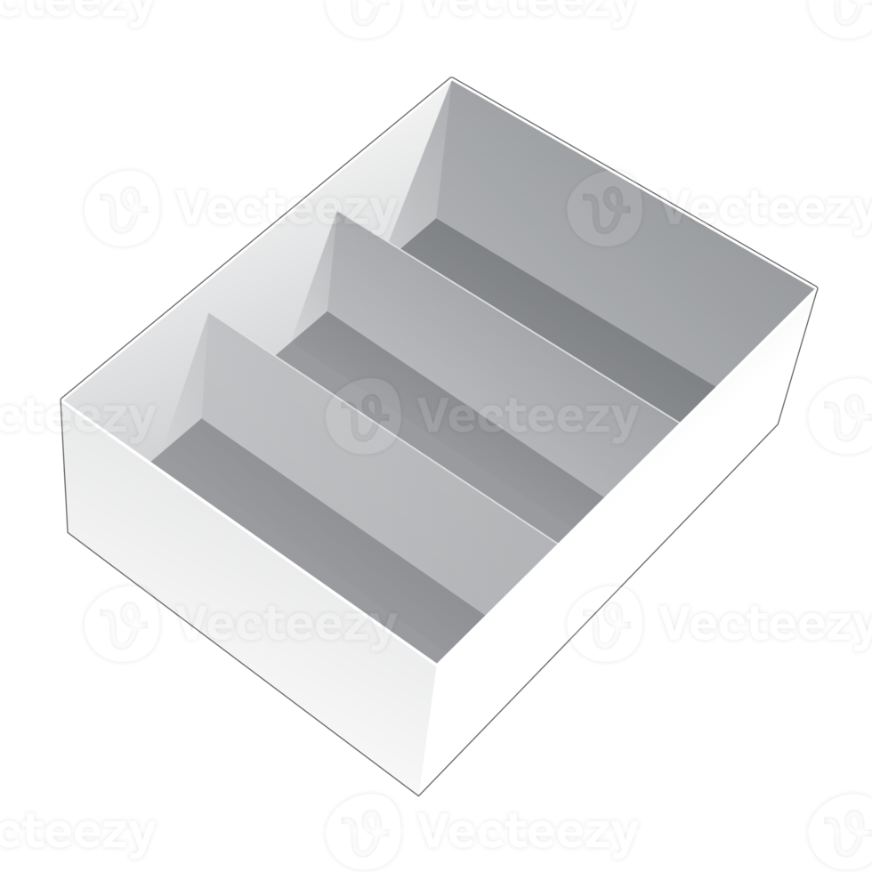 maquete de caixa de embalagem 3d png