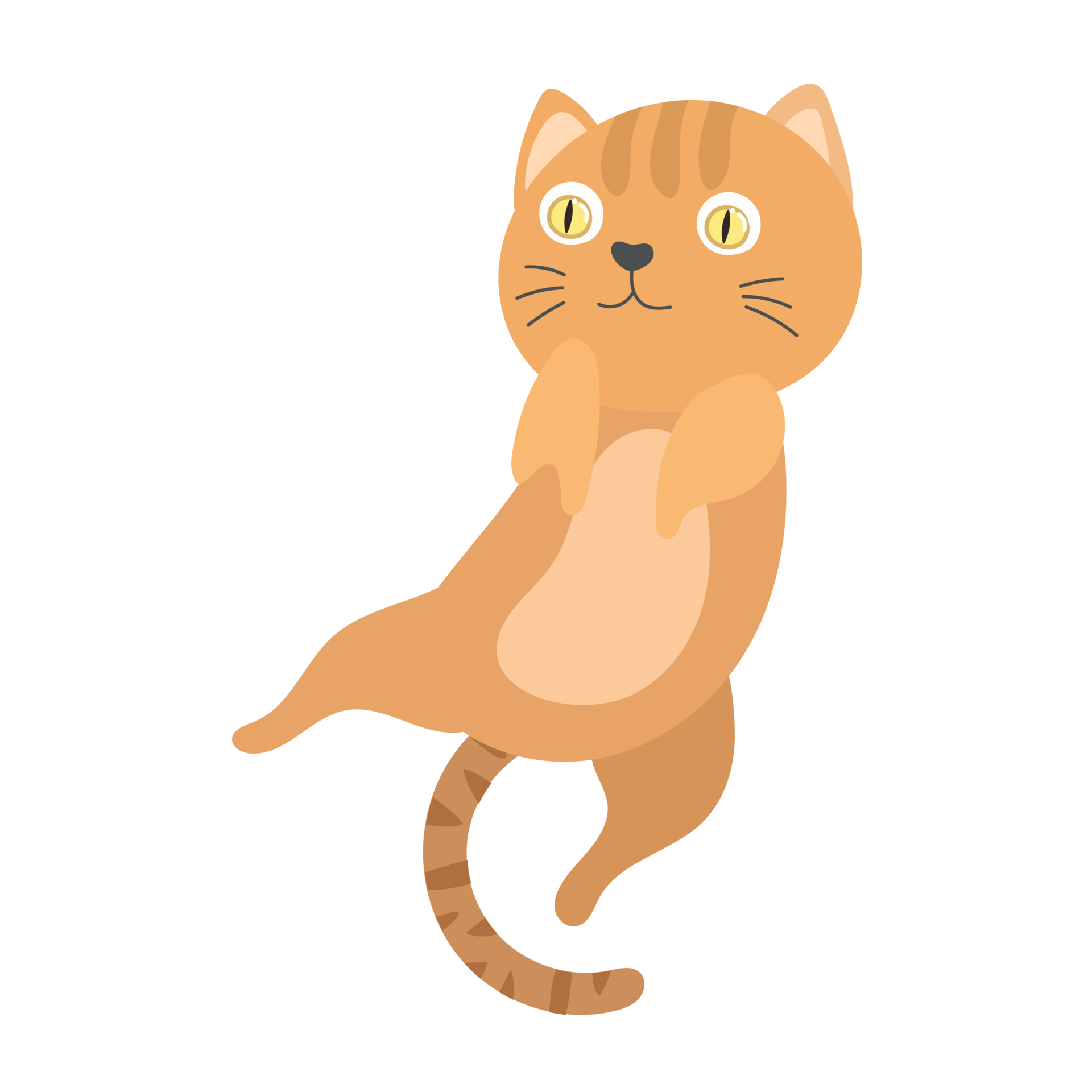 desenho de gato em estilo simples 8481033 PNG