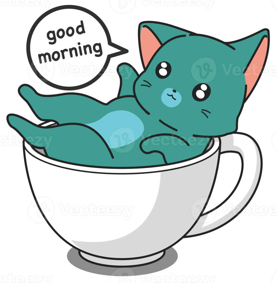 funny cat character sticker png