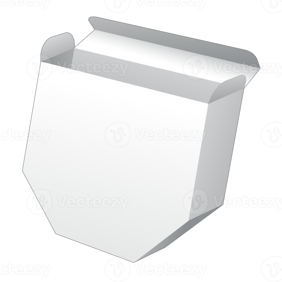 maqueta de caja de embalaje 3d png