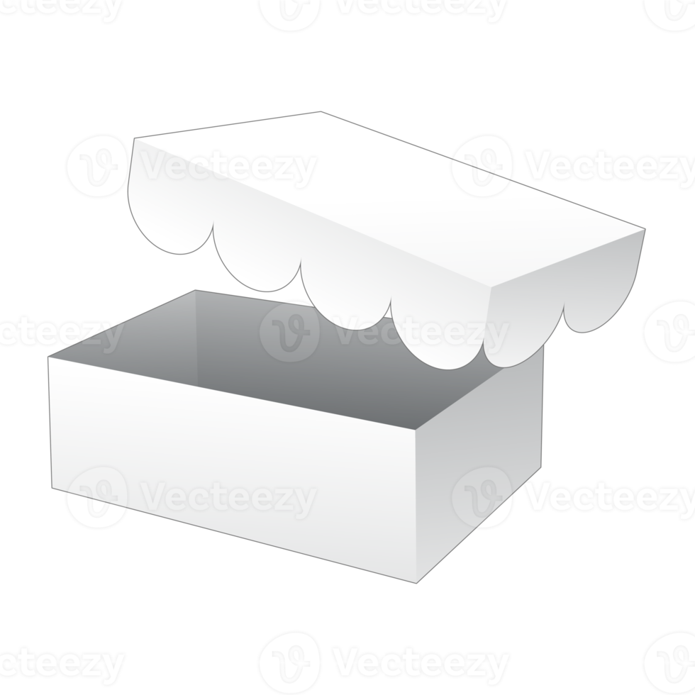 maqueta de caja de embalaje 3d png