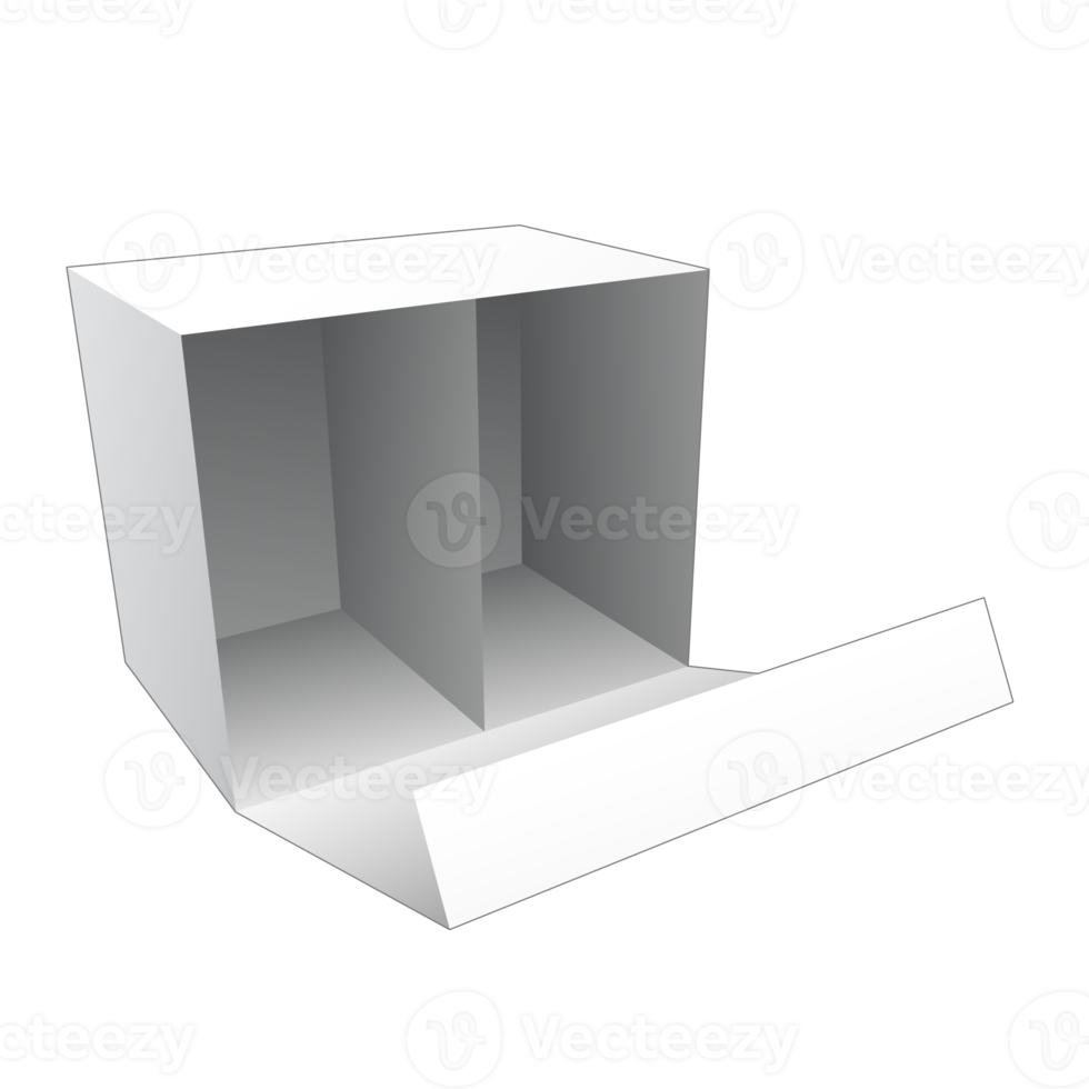 3D packaging box mockup png