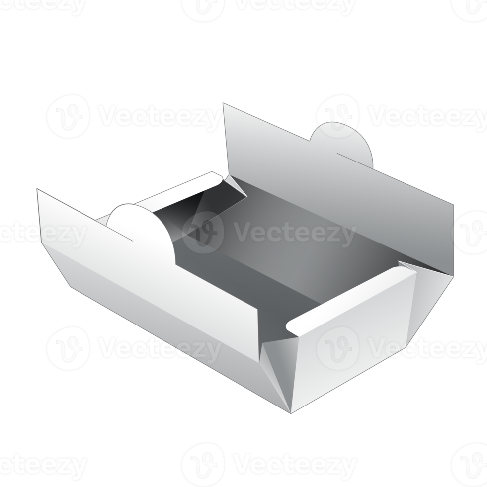 3D-förpackningslåda mockup png