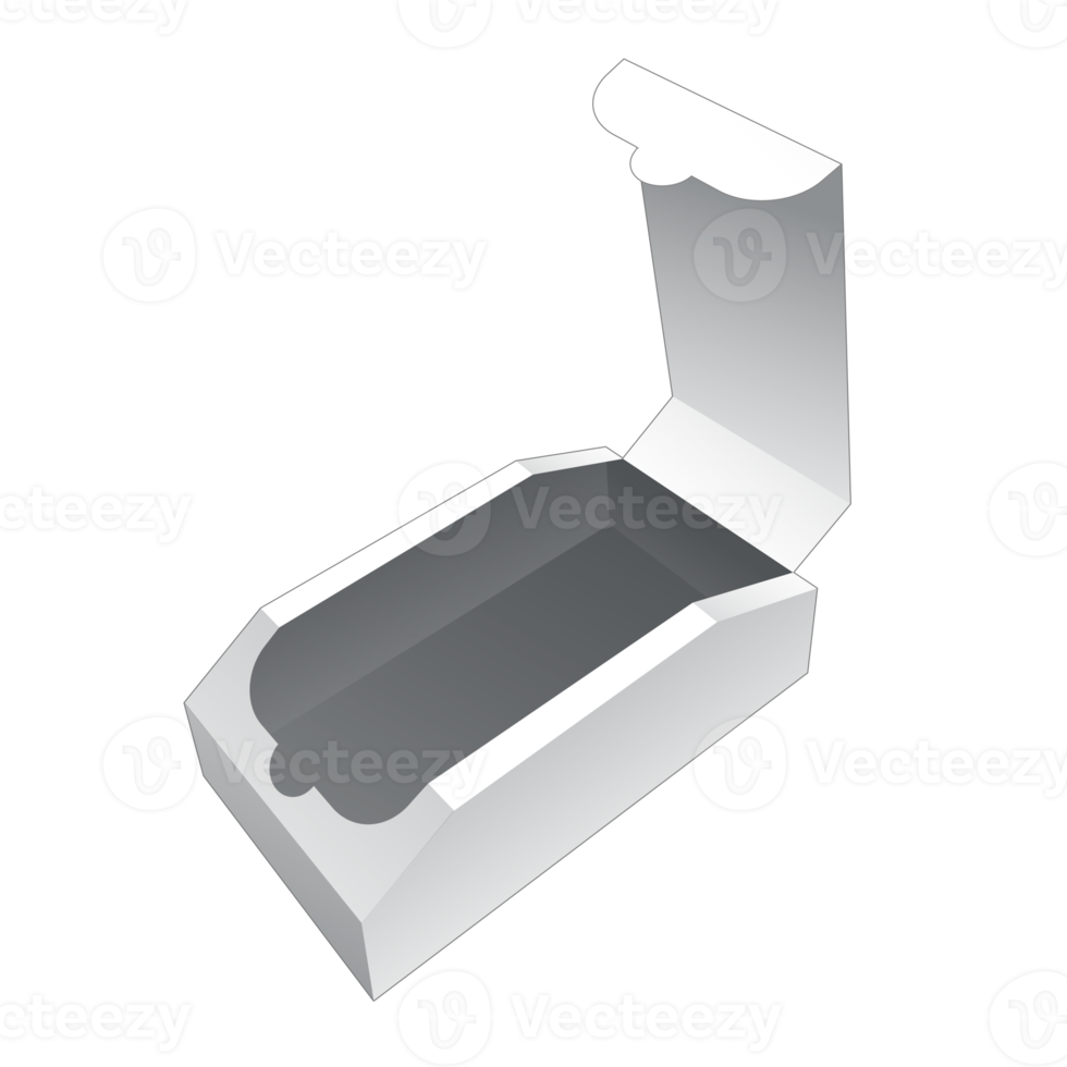 maqueta de caja de embalaje 3d png