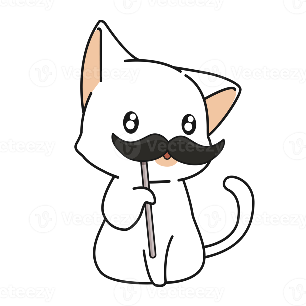 desenho de personagem de gato png