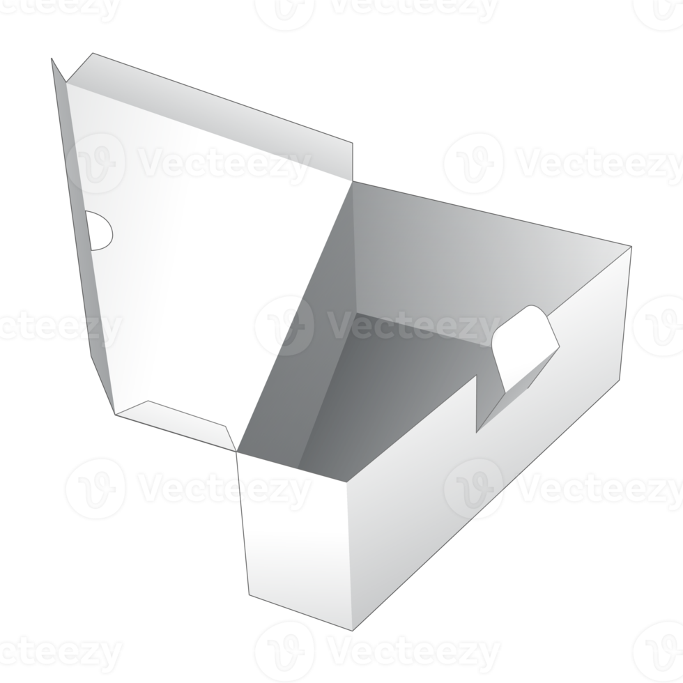 maqueta de caja de embalaje 3d png