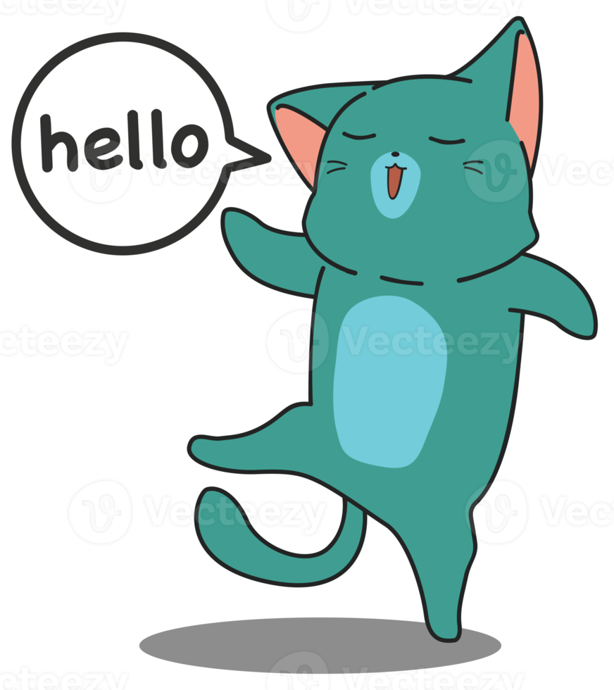 funny cat character sticker png