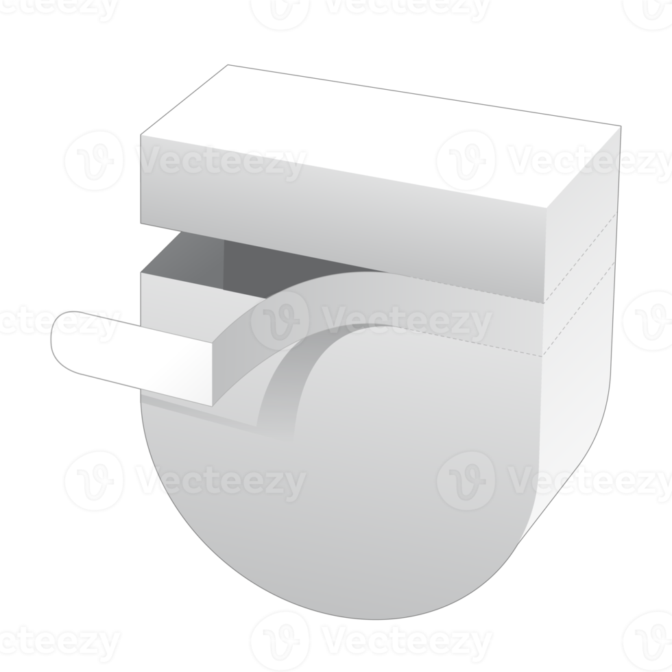 3D-Verpackungsbox-Modell png