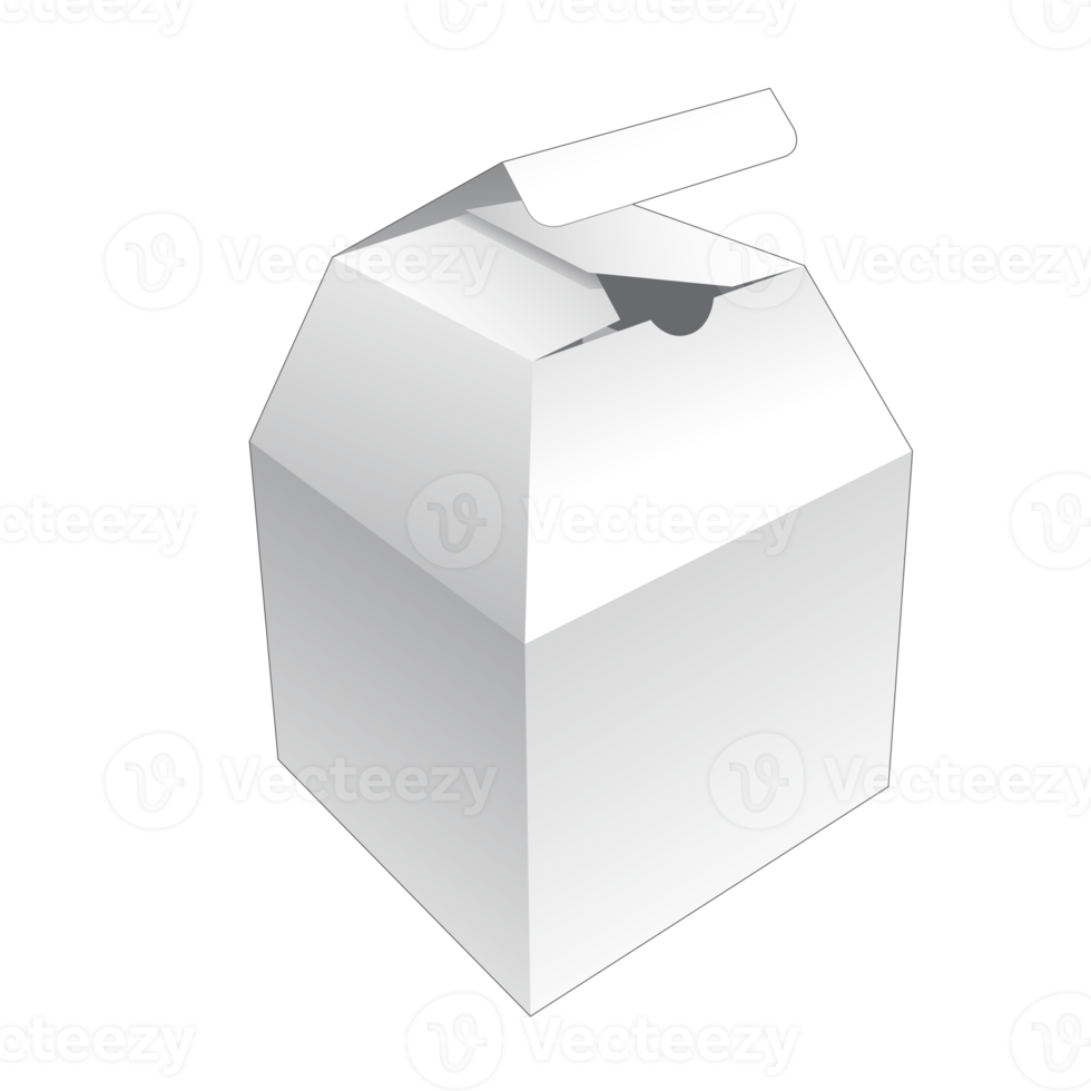 3D-Verpackungsbox-Modell png