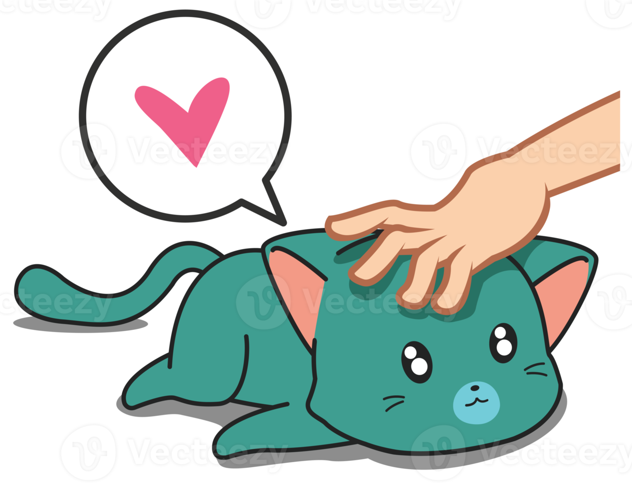 funny cat character sticker png