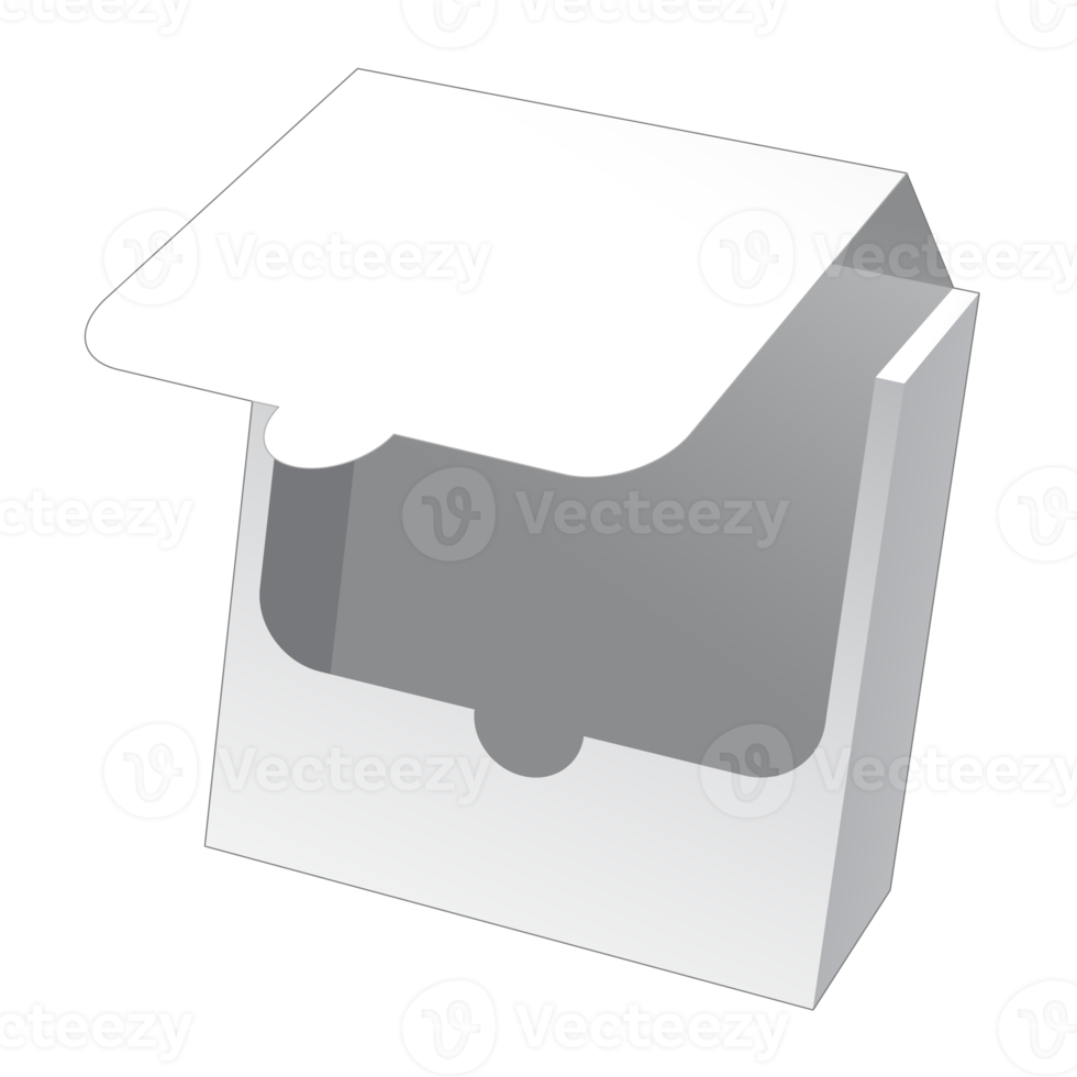 maqueta de caja de embalaje 3d png