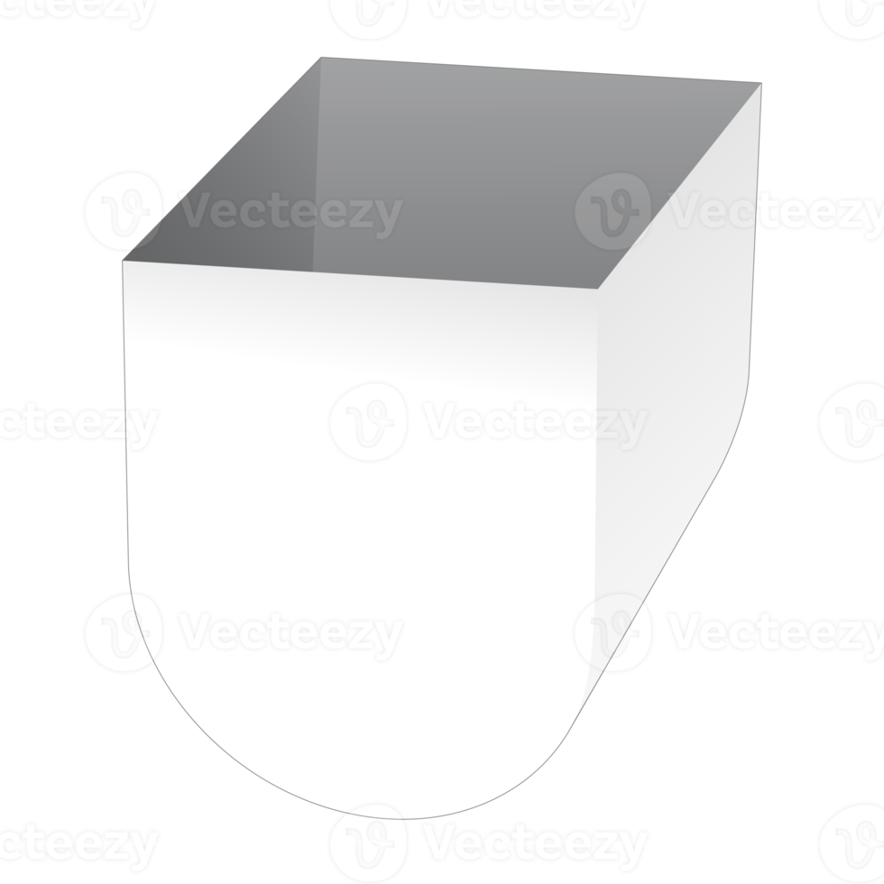 3D packaging box mockup png