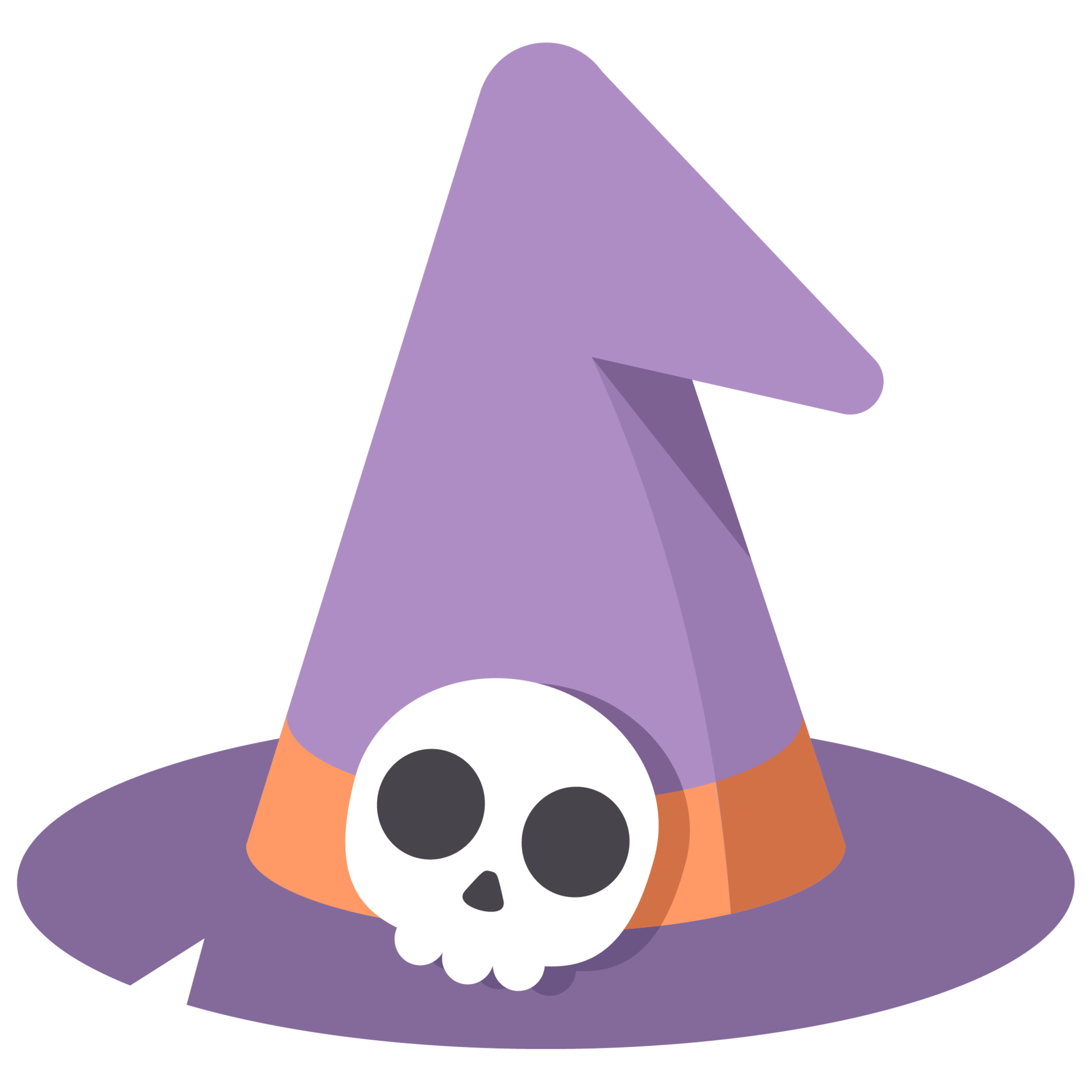 Witch hat icon flat style 8482146 PNG