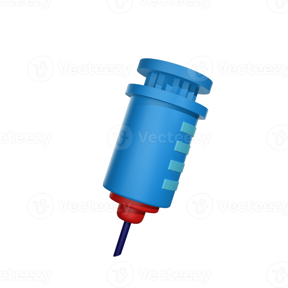 3d icon Syringe Medical theme design illustration png