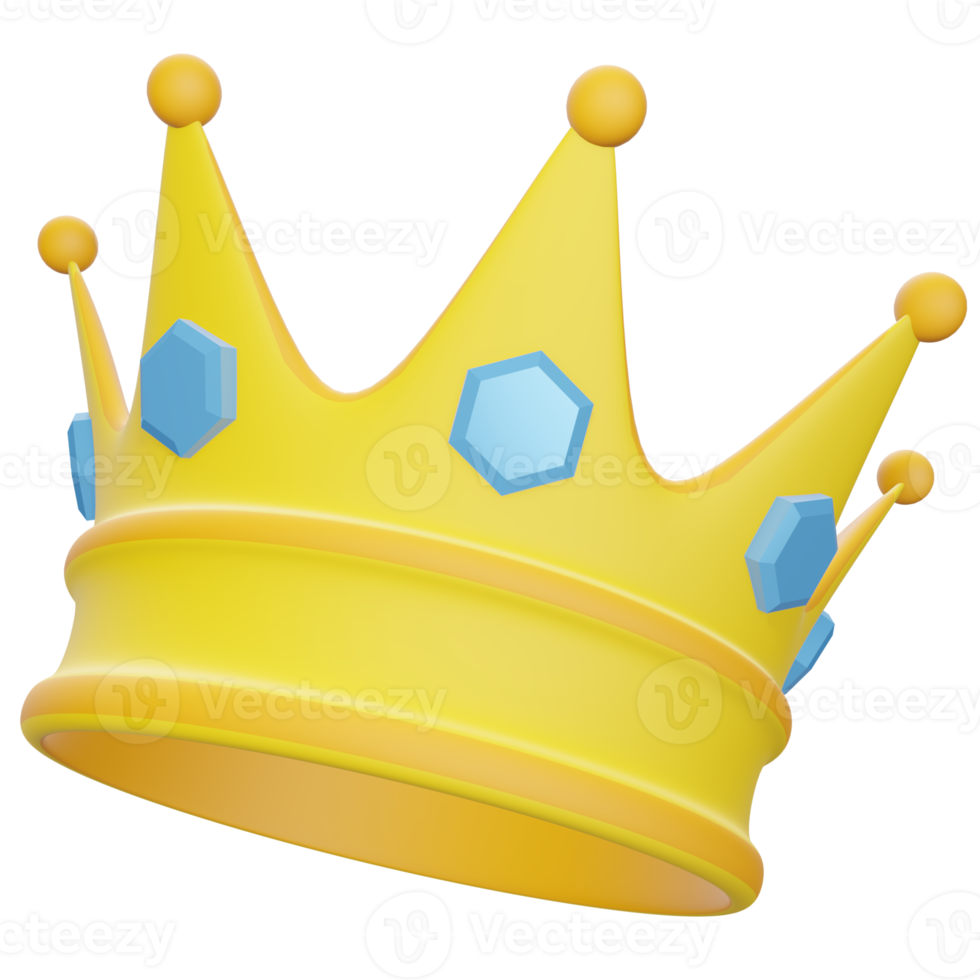 crown diamanter 3d illustration png