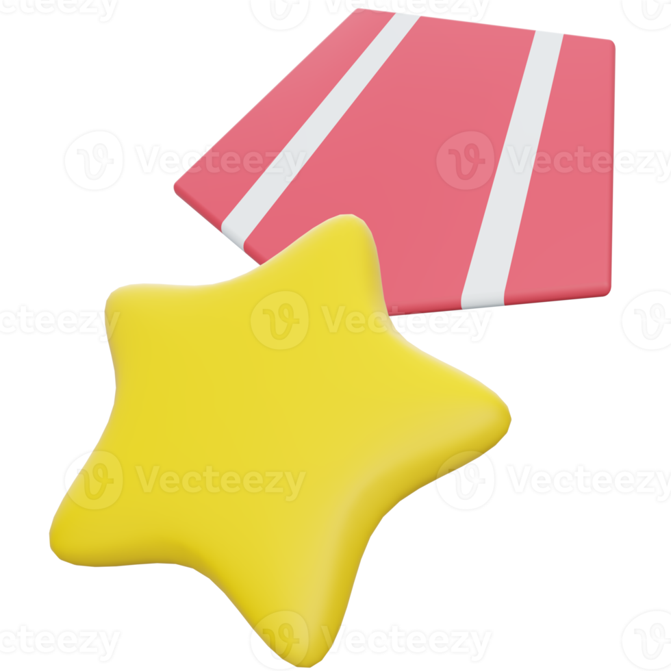 Star Badge 3D Illustration png