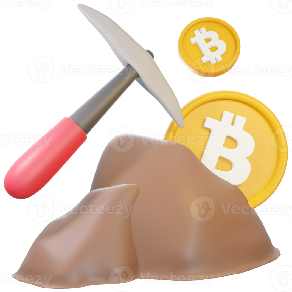 bitcoin mining icon illustration png