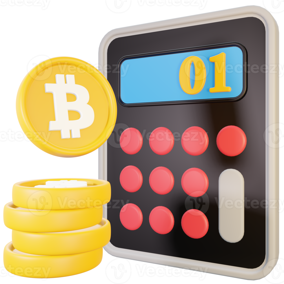 bitcoin calculator icon illustration png