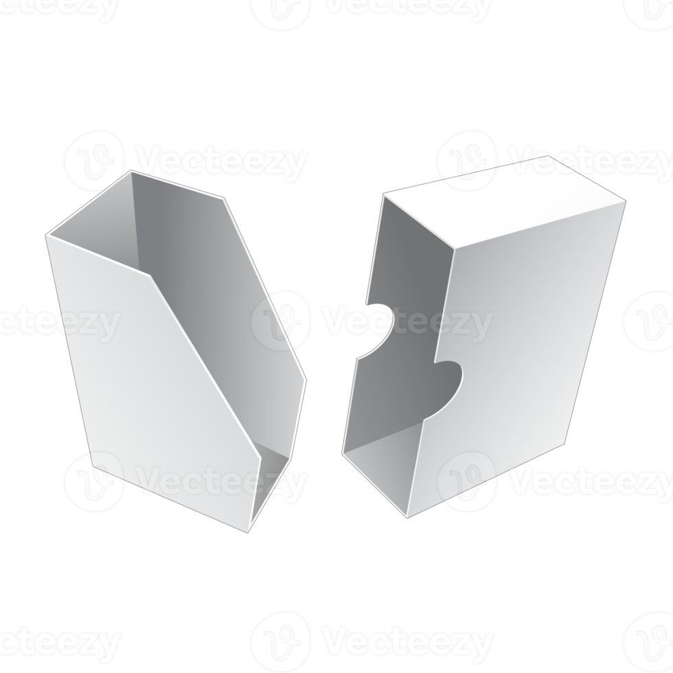 maqueta de caja de embalaje 3d png