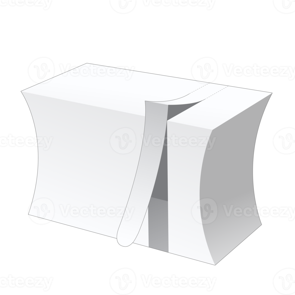 3D packaging box mockup png