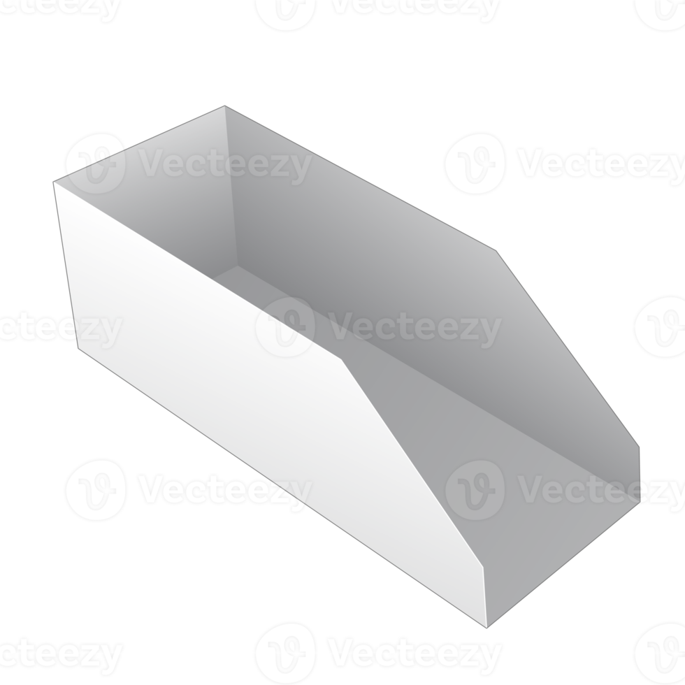 3D-förpackningslåda mockup png