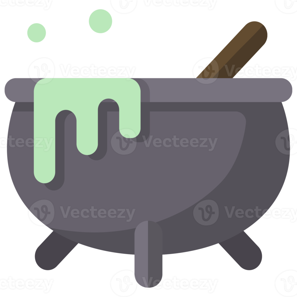 cauldron icon in flat style png