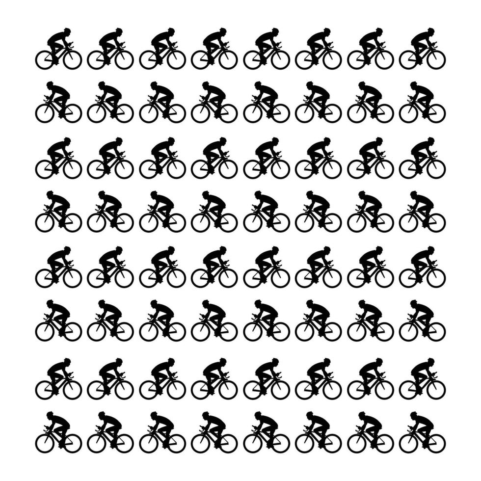 bicycle driver seamless background backdrop vector