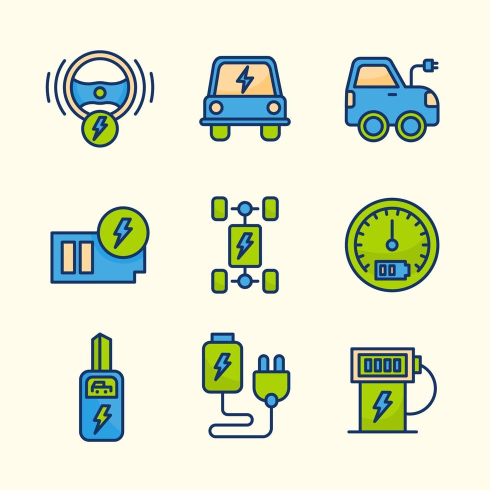 Future Technology Electric Car Icon vector