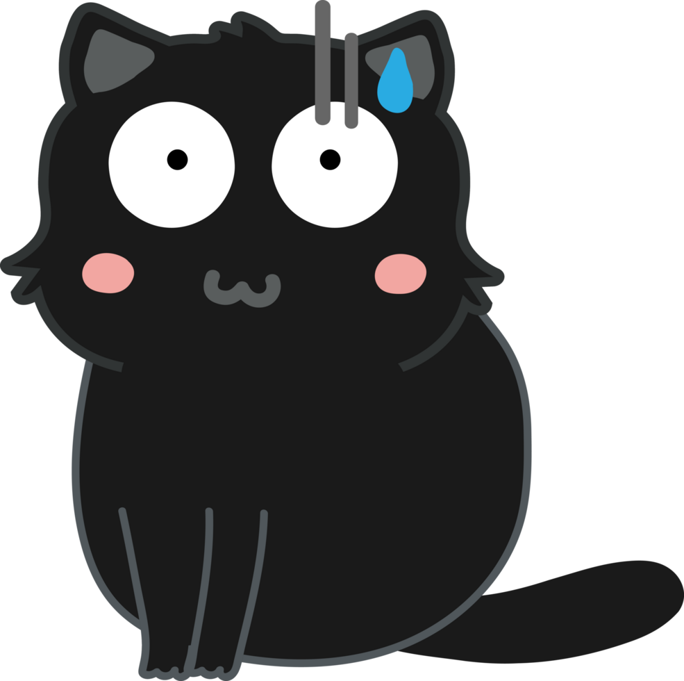 cute cat cartoon. kitty png