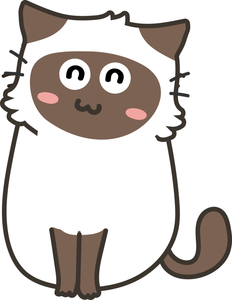 cute cat cartoon. kitty png