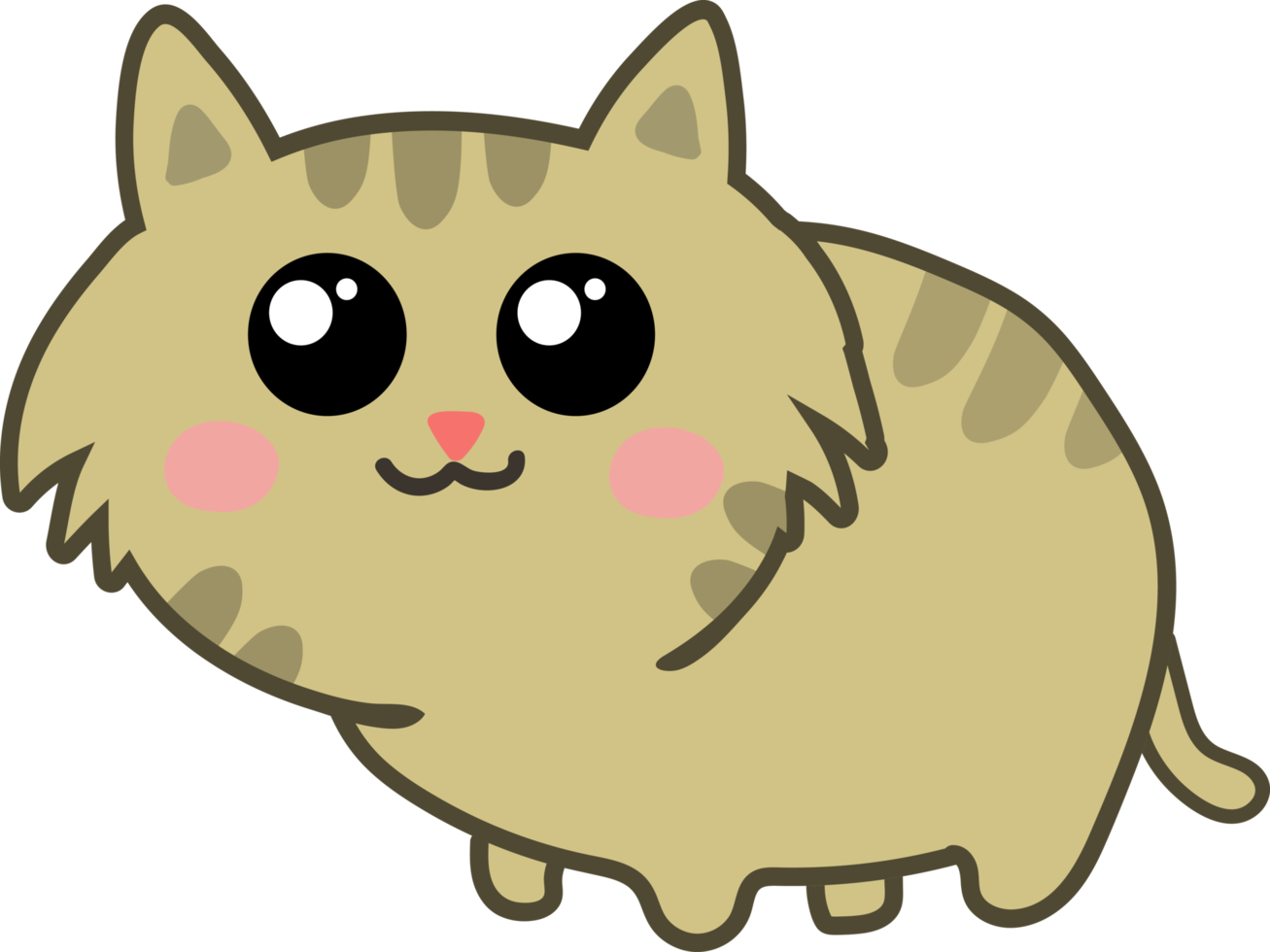 simpatico cartone animato gatto. gattino domestico png