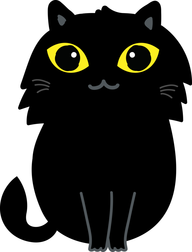 cute cat cartoon. kitty pet png