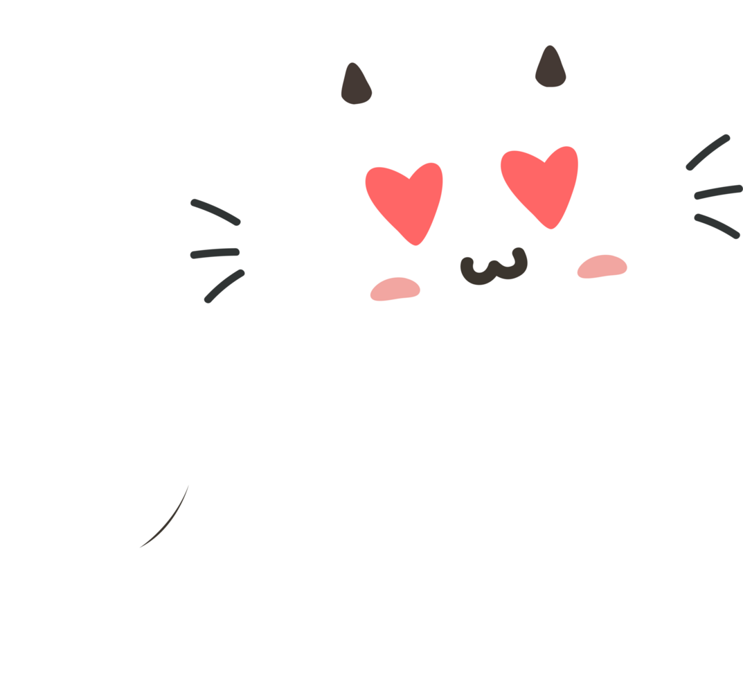 cute cat cartoon. kitty png