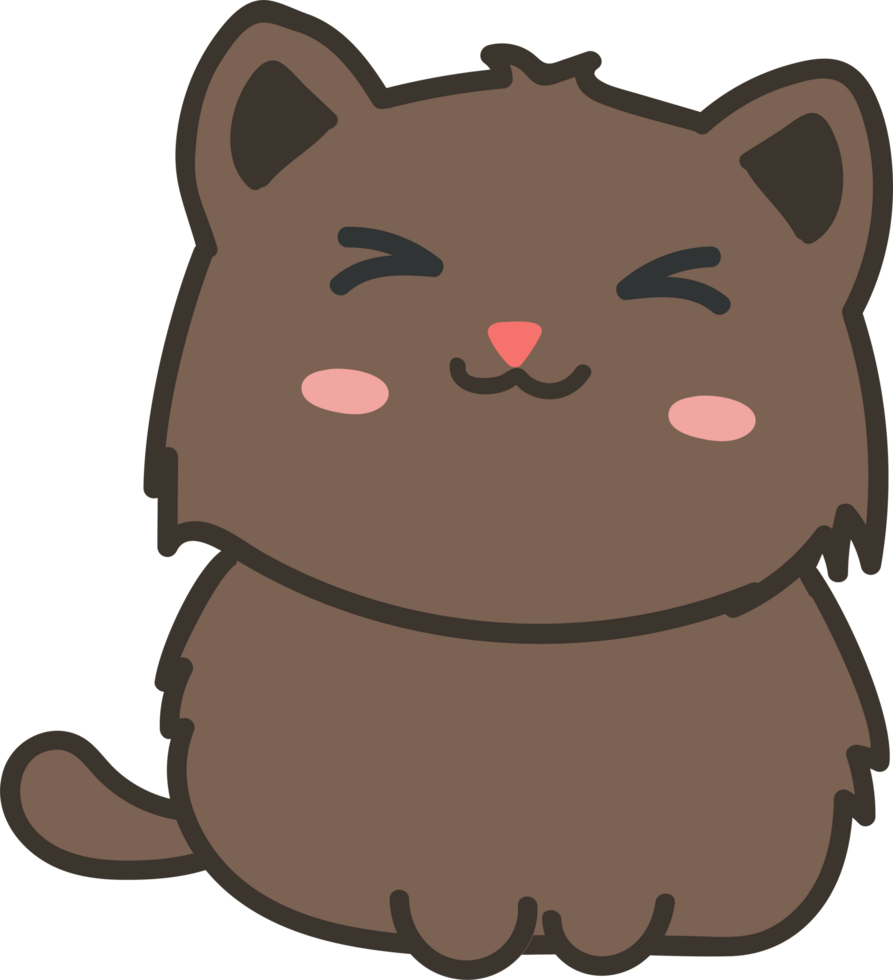 cute cat cartoon. kitty png