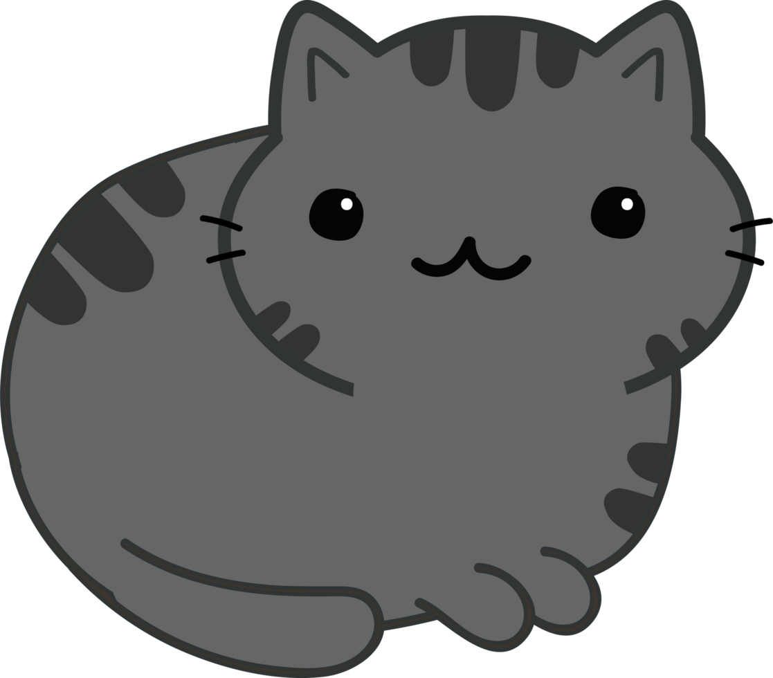 cute cat cartoon. kitten pet png