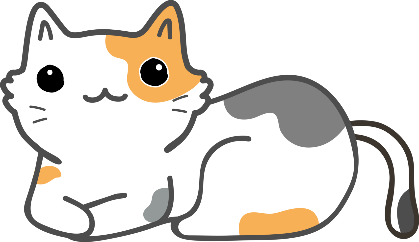 cute cat cartoon. kitty pet png