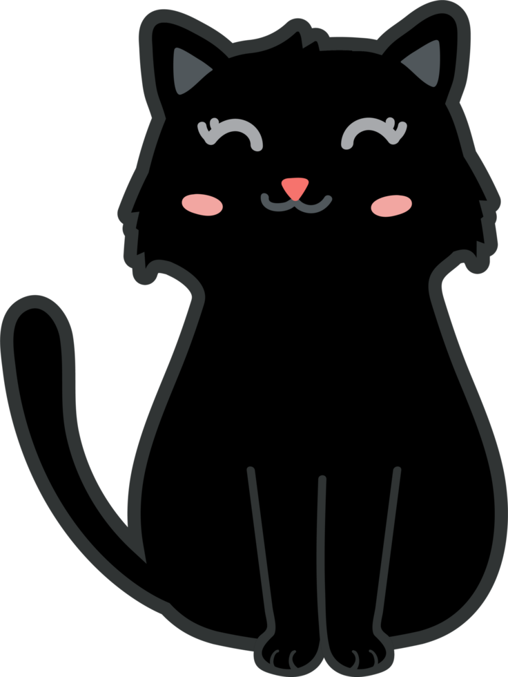 cute cat cartoon. kitty png