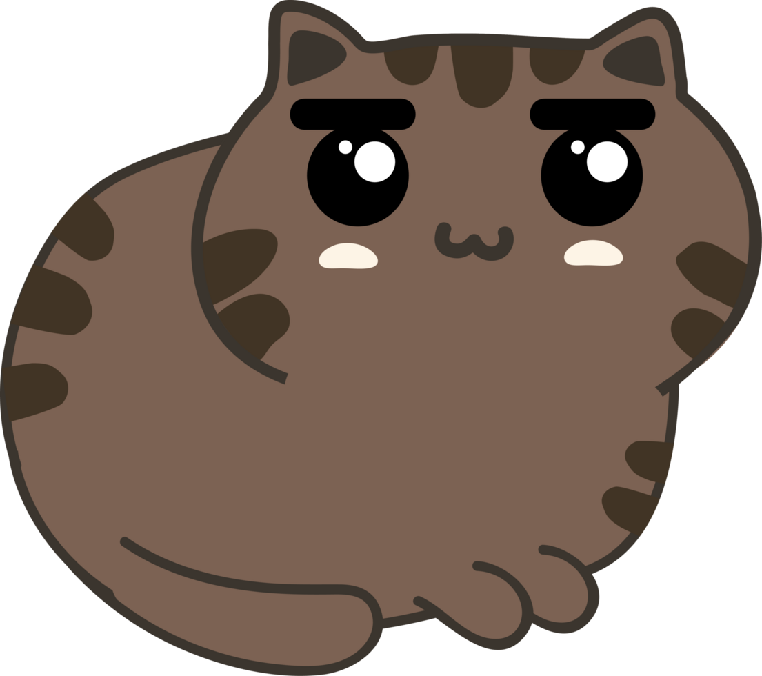 cute cat cartoon. kitten pet png